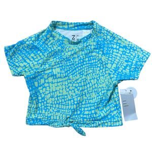 Zella Girls Swim Shirt Blue Size 16